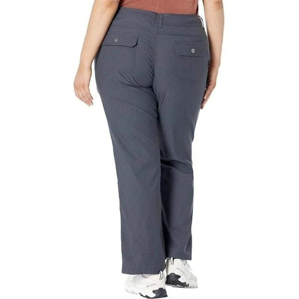 prAna Halle Straight Pant Plus‎ II Coal Gray 18W/RG 1971032 Hiking Outdoor New